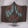 Peace Hippie Love Hooded Blanket - Love Family & Home