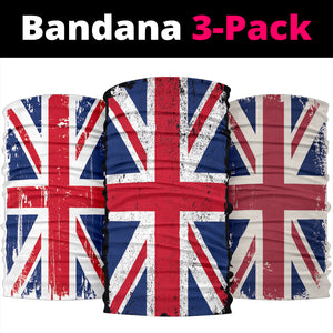 Grunge Union Jacks Face Mask Bandana 3-Pack - Love Family & Home