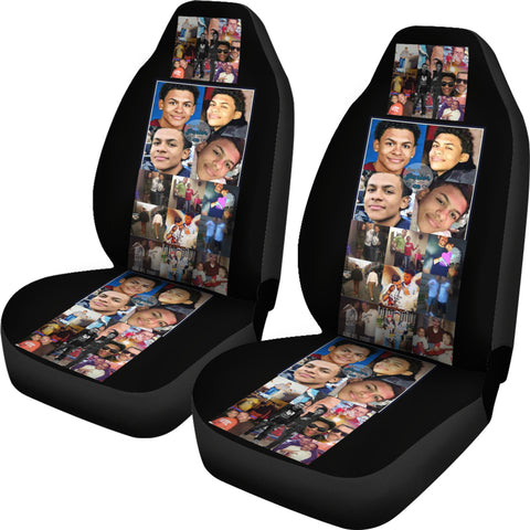 Image of New Collage Jr Car Seat Cover Custom - Love Family & Home