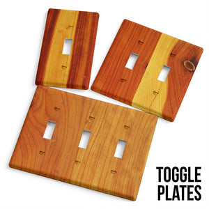 Red Cedar Style Electrical Wall Plates