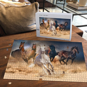 Wild Horses Premium Puzzle - Love Family & Home