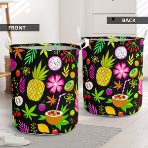 Tropical Fruit Design Laundry Basket