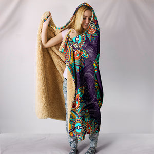 Peace Fractal Mandala Hooded Blanket - Love Family & Home