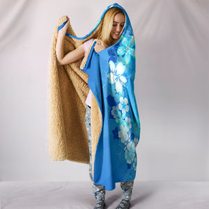 Peace Hippie Blue Hooded Blanket - Love Family & Home