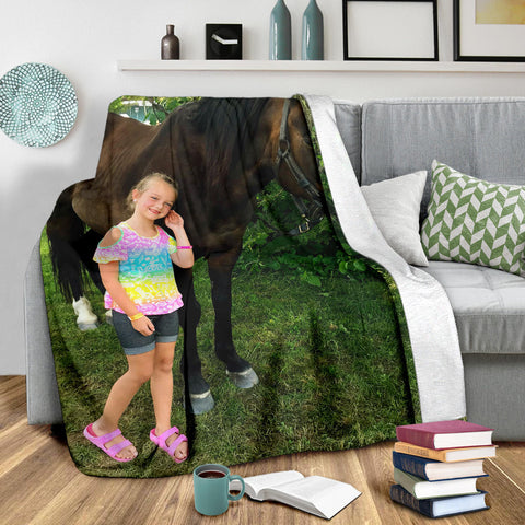 Image of Personalized Premium Blanket - Customer Image Used - Love Family & Home