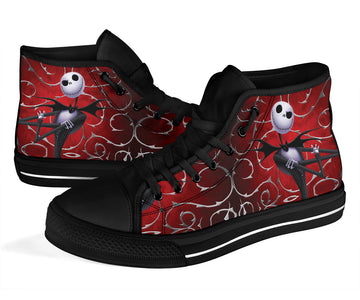 Nightmare Before Christmas Men's Canvas High Tops Jack Skellington - Love Family & Home