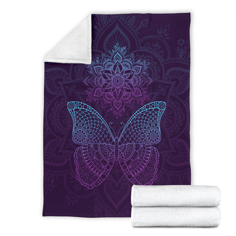 Image of Butterfly Mandala Mood Blanket - Love Family & Home