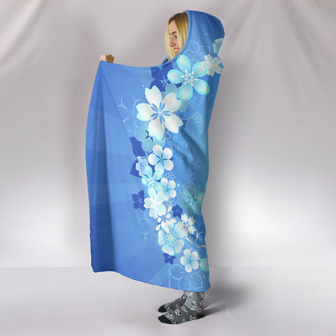 Image of Peace Hippie Blue Hooded Blanket - Love Family & Home