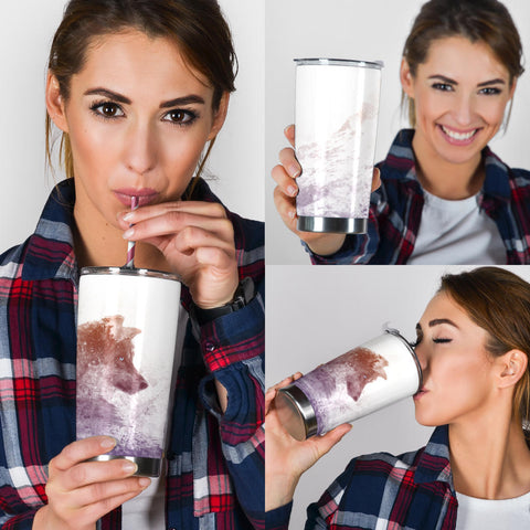 Image of Wolf Tumbler - Love Family & Home