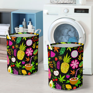 Tropical Fruit Design Laundry Basket