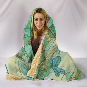 Swamp Lotus Dragonfly Hooded Blanket - Love Family & Home