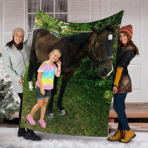 Image of Personalized Premium Blanket - Customer Image Used - Love Family & Home