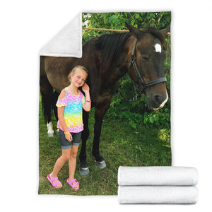 Personalized Premium Blanket - Customer Image Used - Love Family & Home