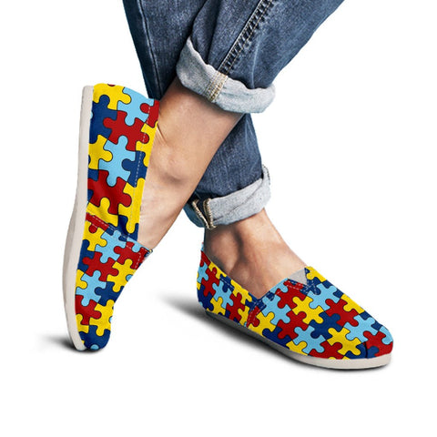 Image of Ladies Casual Shoes Autism Awareness EXP - Love Family & Home