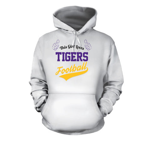 Image of This Girl Loves Tigers Football T-Shirt - Love Family & Home