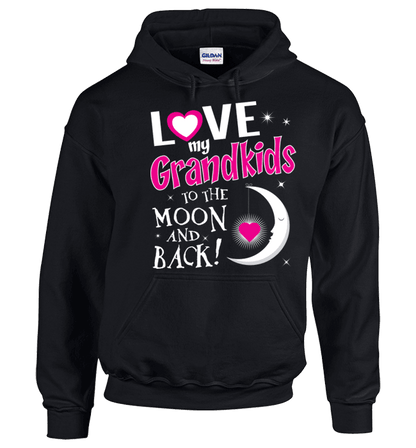 I Love My Grandkids To The Moon & Back! Apparel Black Hoodie