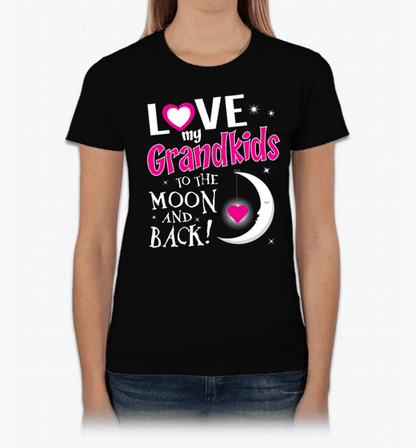 I Love My Grandkids To The Moon & Back! Apparel Black Standard Fit