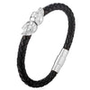 Skull Bracelet Magnetic Leather Skeleton Bangle - Love Family & Home