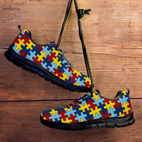 Autism Awareness Sneakers Running Shoes For Ladies - Love Family & Home