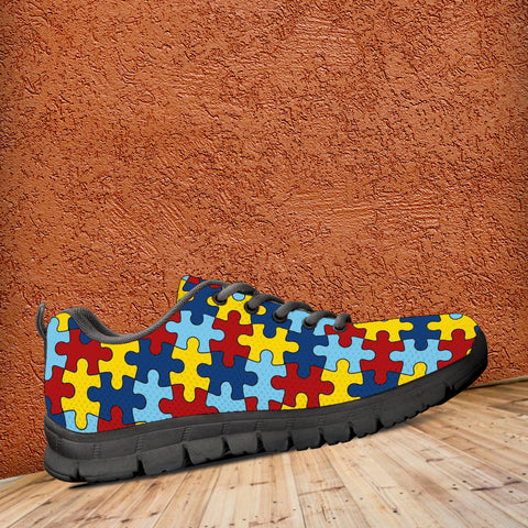 Image of Autism Awareness Sneakers Running Shoes For Kids - Love Family & Home